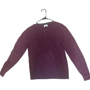Old Navy Men's V-Neck Sweater in Burgundy